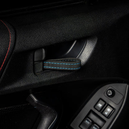 Billetworkz Alcantara Door Pull Strap Kit - Fits Subaru WRX/STI (2008 - 2021), BRZ (2013 - 2021), Crosstrek (2013 - 2017) & More - 13