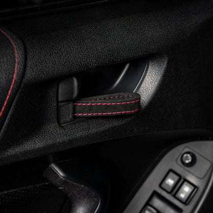 Billetworkz Alcantara Door Pull Strap Kit - Fits Subaru WRX/STI (2008 - 2021), BRZ (2013 - 2021), Crosstrek (2013 - 2017) & More - 21