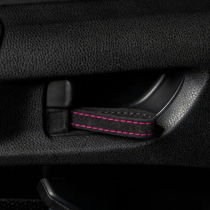 Billetworkz Alcantara Door Pull Strap Kit - Fits Subaru WRX/STI (2008 - 2021), BRZ (2013 - 2021), Crosstrek (2013 - 2017) & More - 19