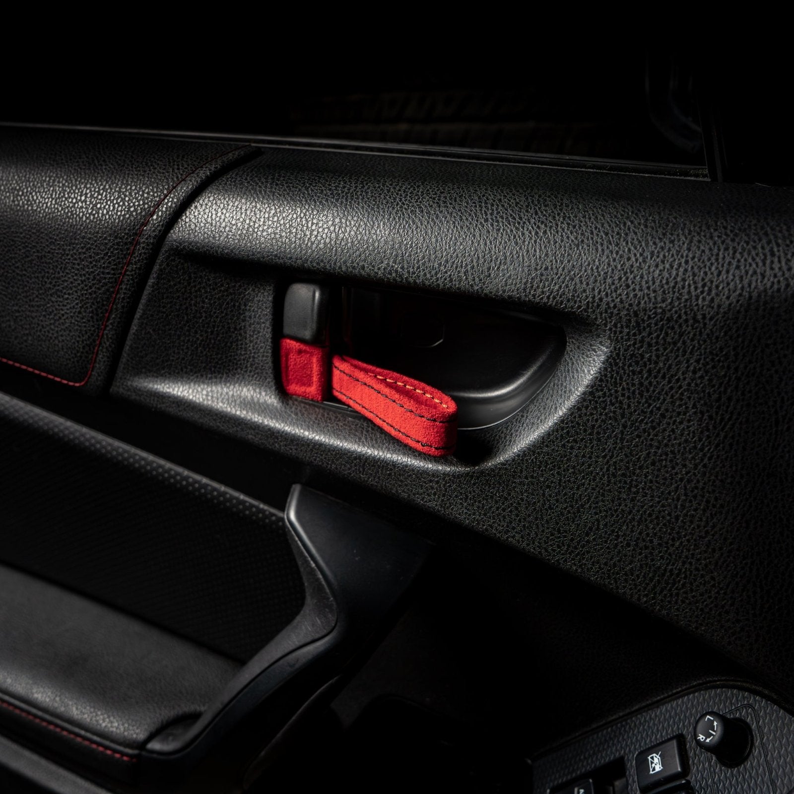 Billetworkz Alcantara Door Pull Strap Kit - Fits Subaru WRX/STI (2002–2007) - 7