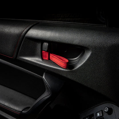 Billetworkz Alcantara Door Pull Strap Kit - Fits Subaru WRX/STI (2008 - 2021), BRZ (2013 - 2021), Crosstrek (2013 - 2017) & More - 7