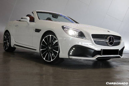 Faldones laterales estilo WD para Mercedes Benz SLK CLASS R172 Carbonado 2011-2015