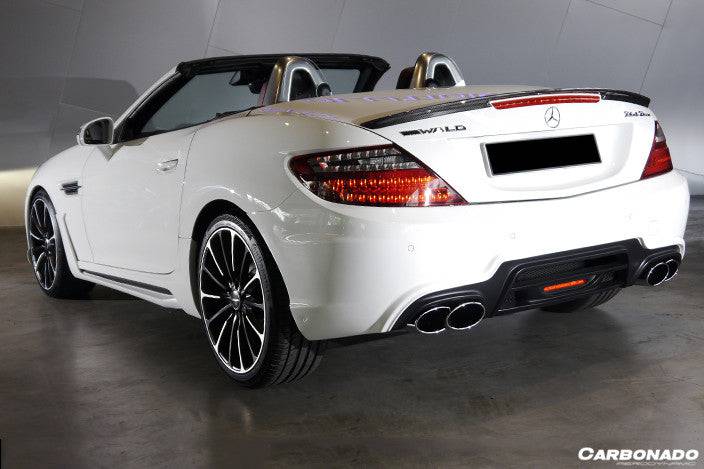 Faldones laterales estilo WD para Mercedes Benz SLK CLASS R172 Carbonado 2011-2015