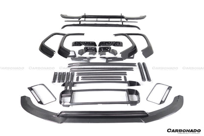 Kit de carrocería completa de carbono seco estilo Mercedes Benz G63 AMG G550 W464 G-Wagon BR-G900 Carbonado 2018-2024