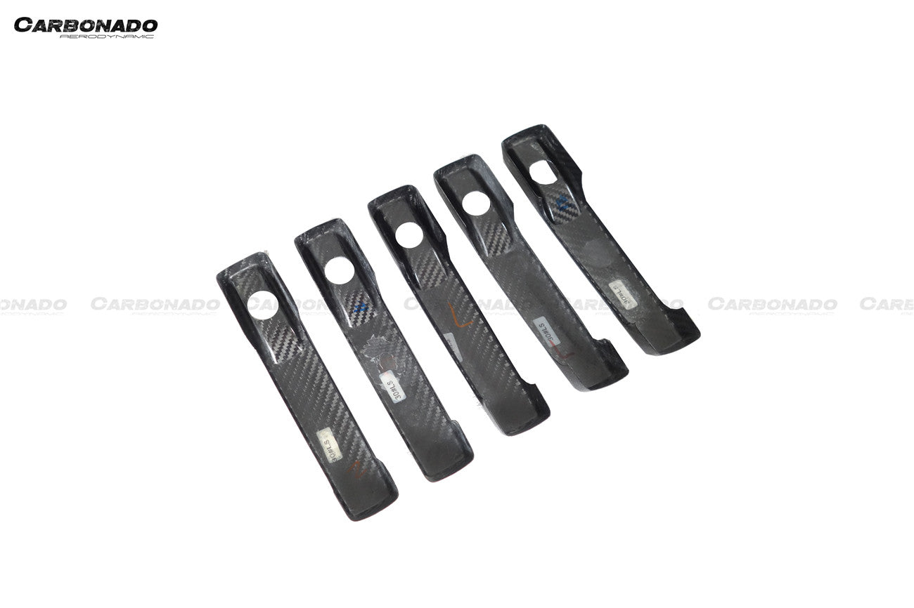 Carbonado 2018-2024 Mercedes Benz G500 G63 AMG W464 G-Wagon BR G900 Style Dry Carbon Door Handle Cover