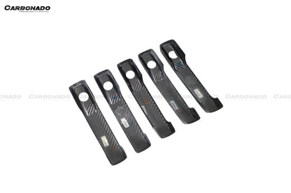 Carbonado 2018-2024 Mercedes Benz G500 G63 AMG W464 G-Wagon BR G900 Style Dry Carbon Door Handle Cover