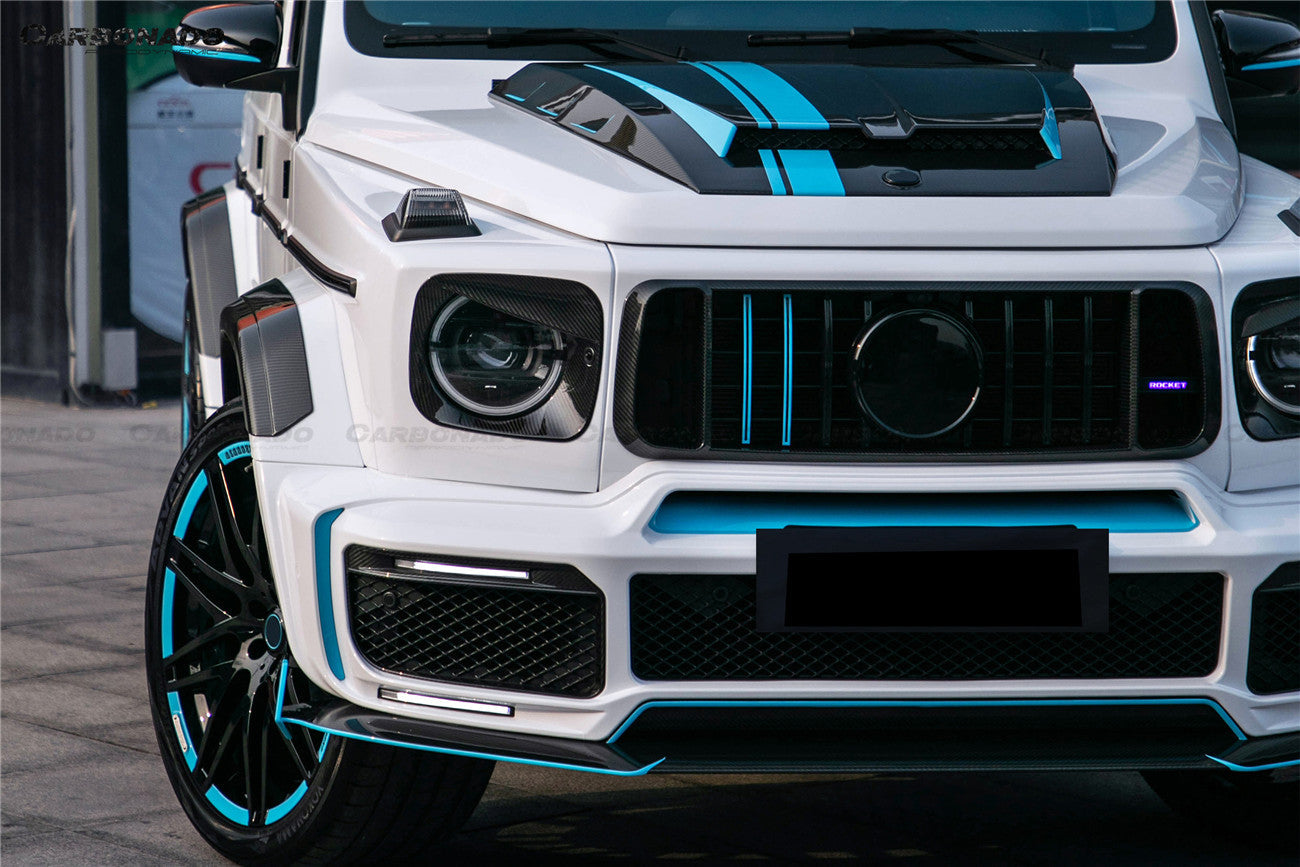 Carbonado 2018-2024 Mercedes Benz G63 AMG W464 G-Wagon BR-G900 Style Dry Carbon Front Lip