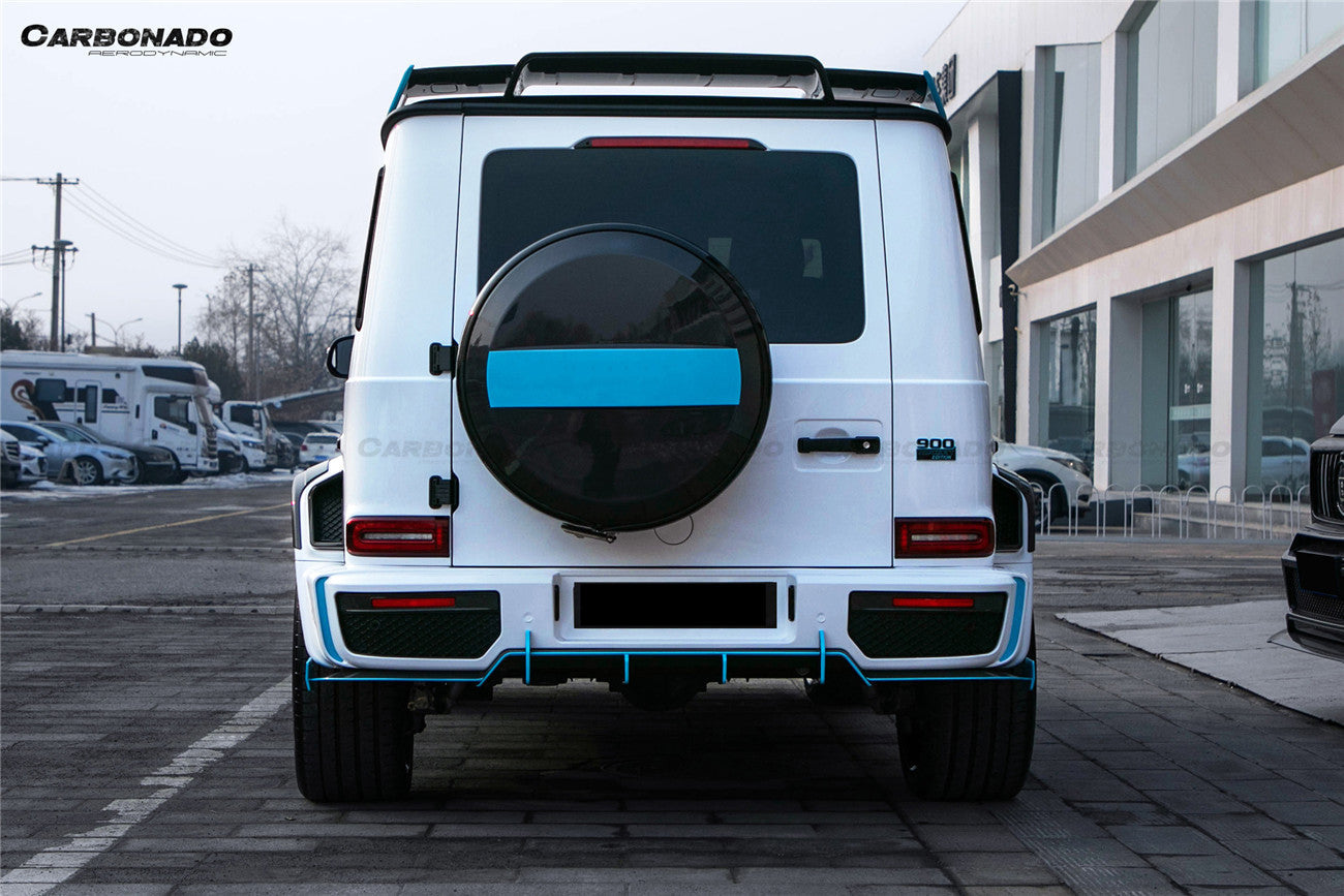 Carbonado 2018-2024 Mercedes Benz G500 G63 AMG W464 G-Wagon BR-G900 Style Dry Carbon Fiber Rear Roof Spoiler