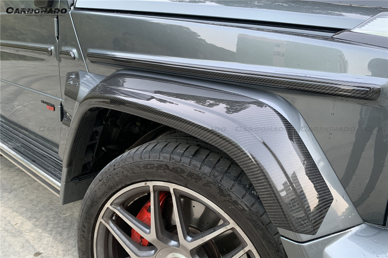 Carbonado 2018-2024 Mercedes Benz G500 G63 AMG W464 G-Wagon BR-G900 Style Dry Carbon Body Line Trims