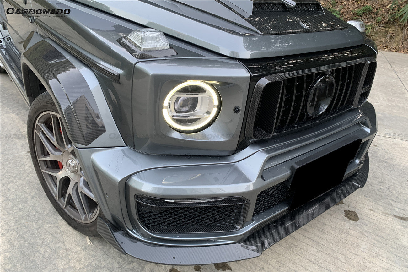 Carbonado 2018-2024 Mercedes Benz G63 AMG G550 W464 G-Wagon BR-G900 Style Dry Carbon Turn Lights Cover