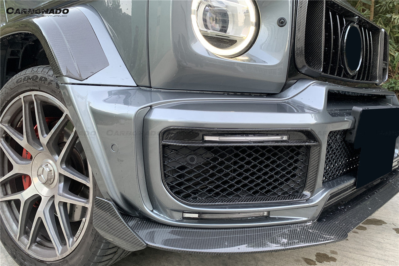 Kit de carrocería completa de carbono seco estilo Mercedes Benz G63 AMG G550 W464 G-Wagon BR-G900 Carbonado 2018-2024