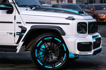 Carbonado 2018-2024 Mercedes Benz G63 AMG W464 G-Wagon BR-G900 Style Dry Carbon Front Lip