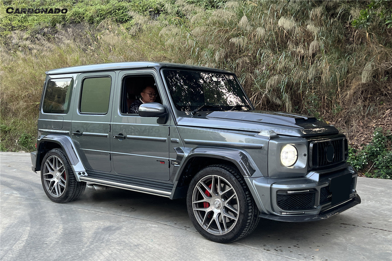 Carbonado 2018-2024 Mercedes Benz G63 AMG W464 G-Wagon BR-G900 Style Dry Carbon Front Lip