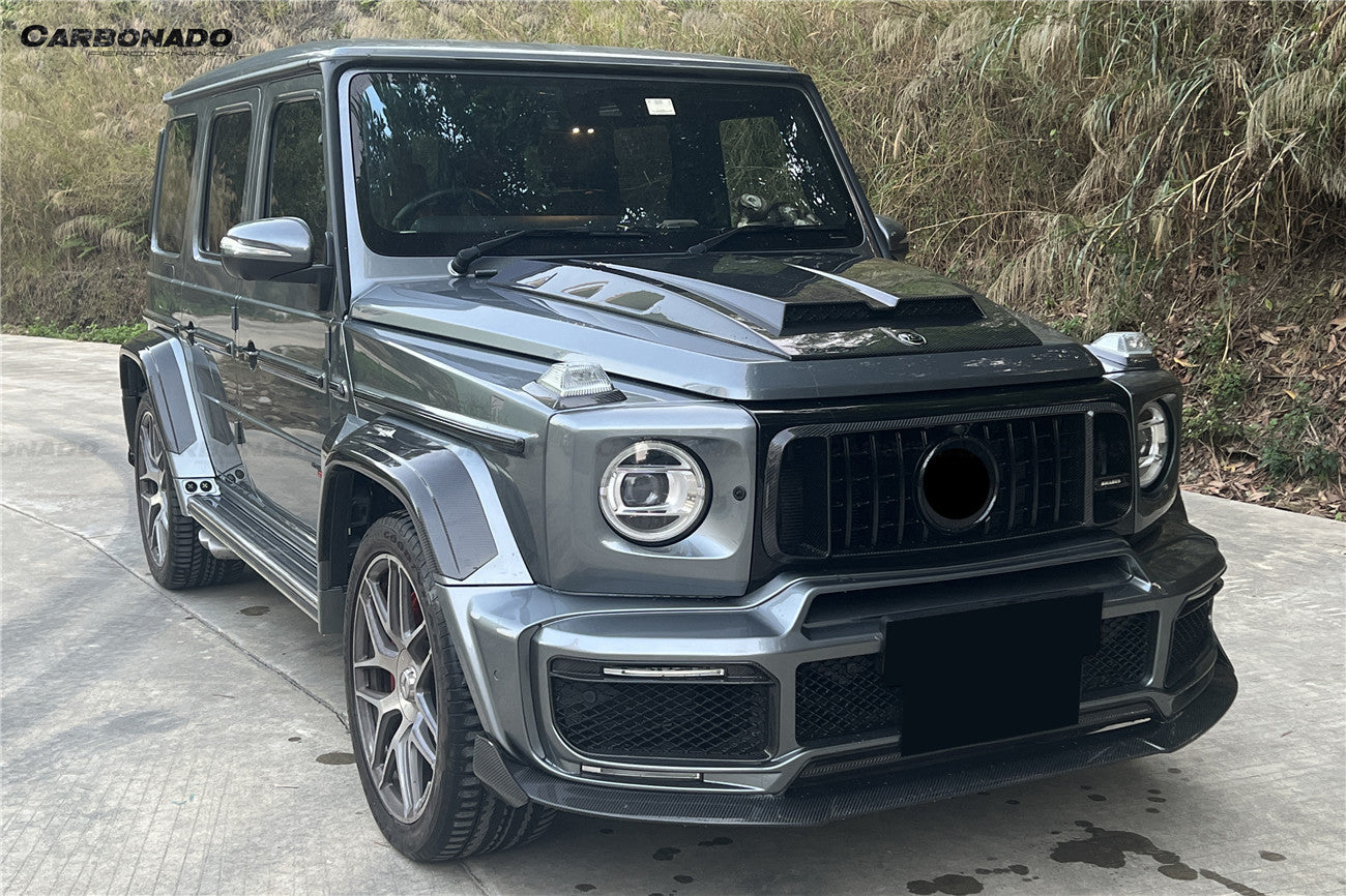 Carbonado 2018-2024 Mercedes Benz G63 AMG W464 G-Wagon BR-G900 Style Dry Carbon Front Lip