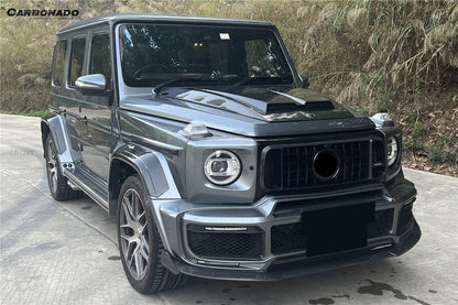 Carbonado 2018-2024 Mercedes Benz G63 AMG W464 G-Wagon BR-G900 Style Dry Carbon Front Lip