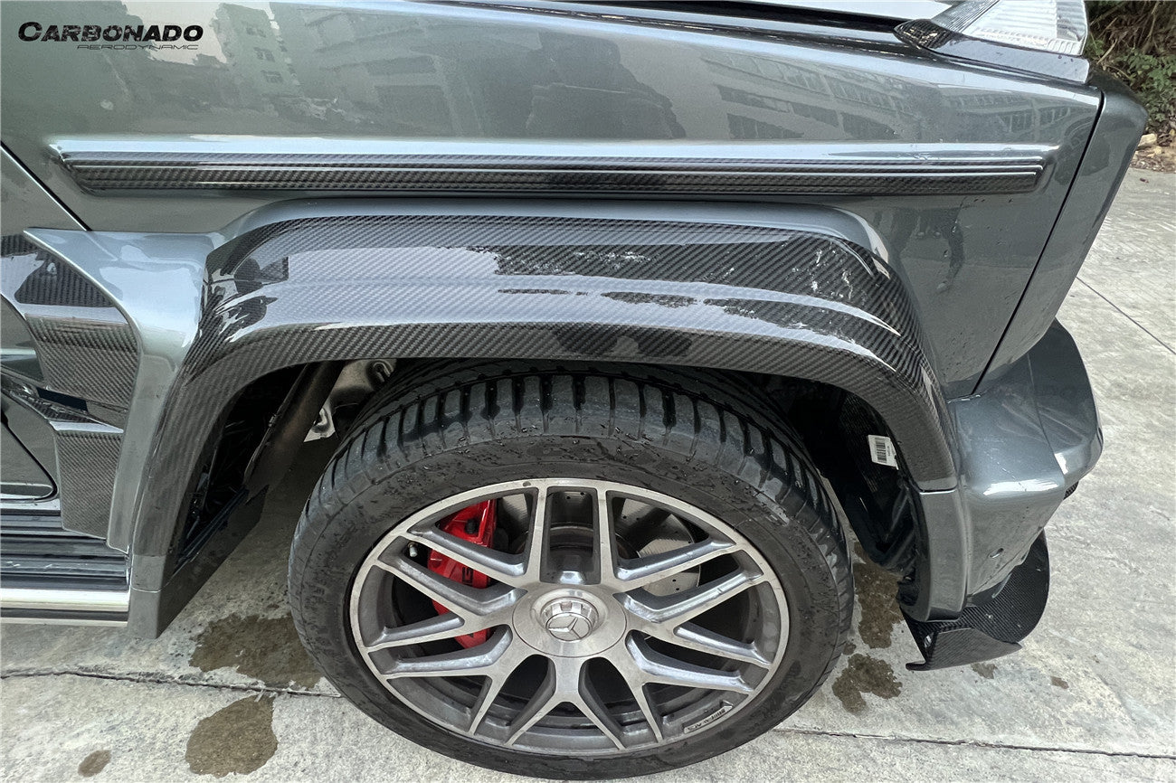 Carbonado 2018-2024 Mercedes Benz G500 G63 AMG W464 G-Wagon BR-G900 Style Dry Carbon Body Line Trims