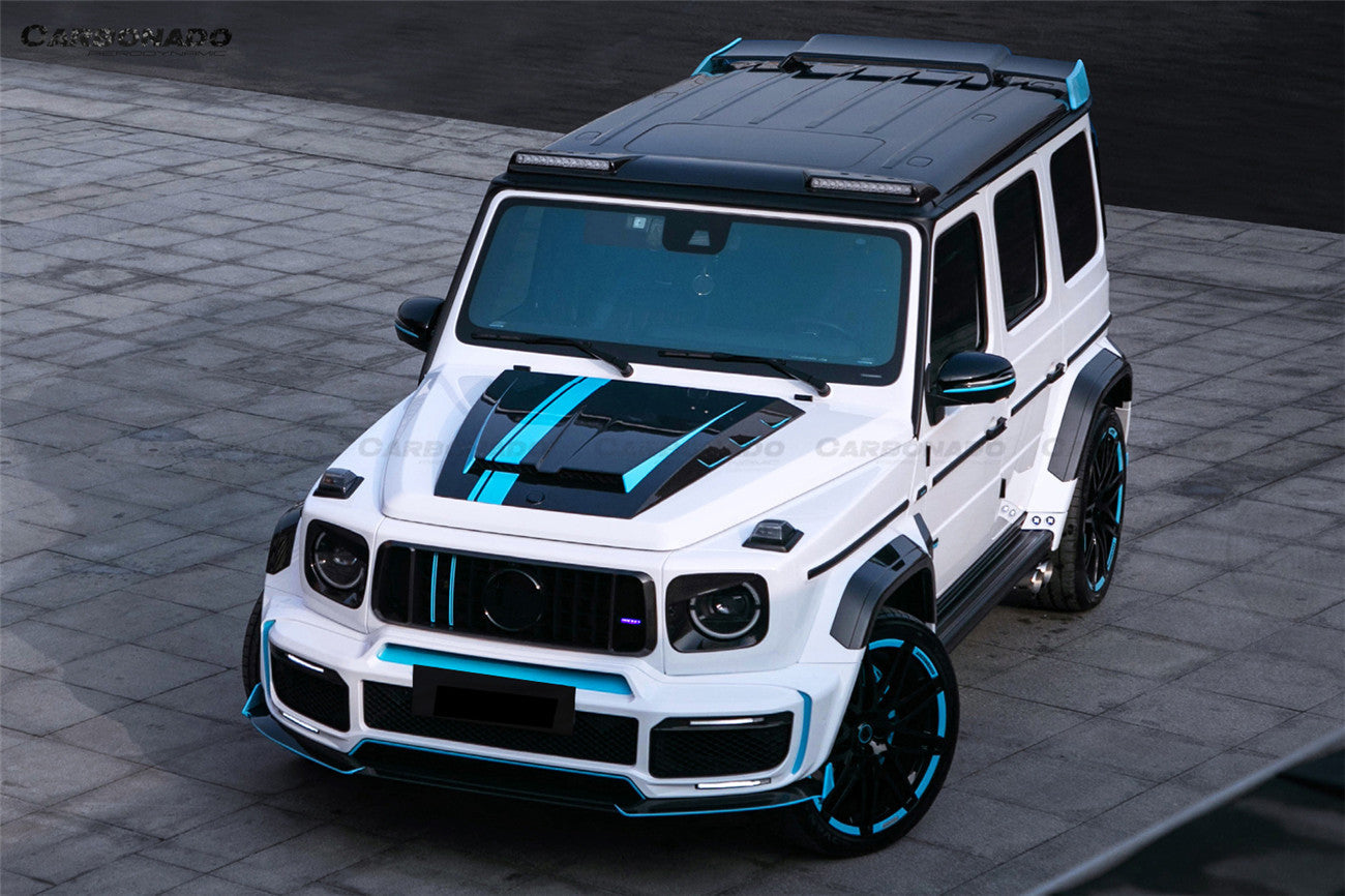 Carbonado 2018-2024 Mercedes Benz G63 AMG W464 G-Wagon BR-G900 Style Dry Carbon Front Lip