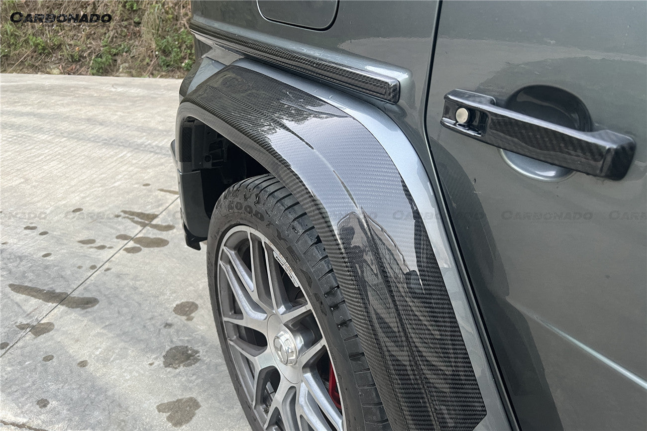 Kit de carrocería completa de carbono seco estilo Mercedes Benz G63 AMG G550 W464 G-Wagon BR-G900 Carbonado 2018-2024