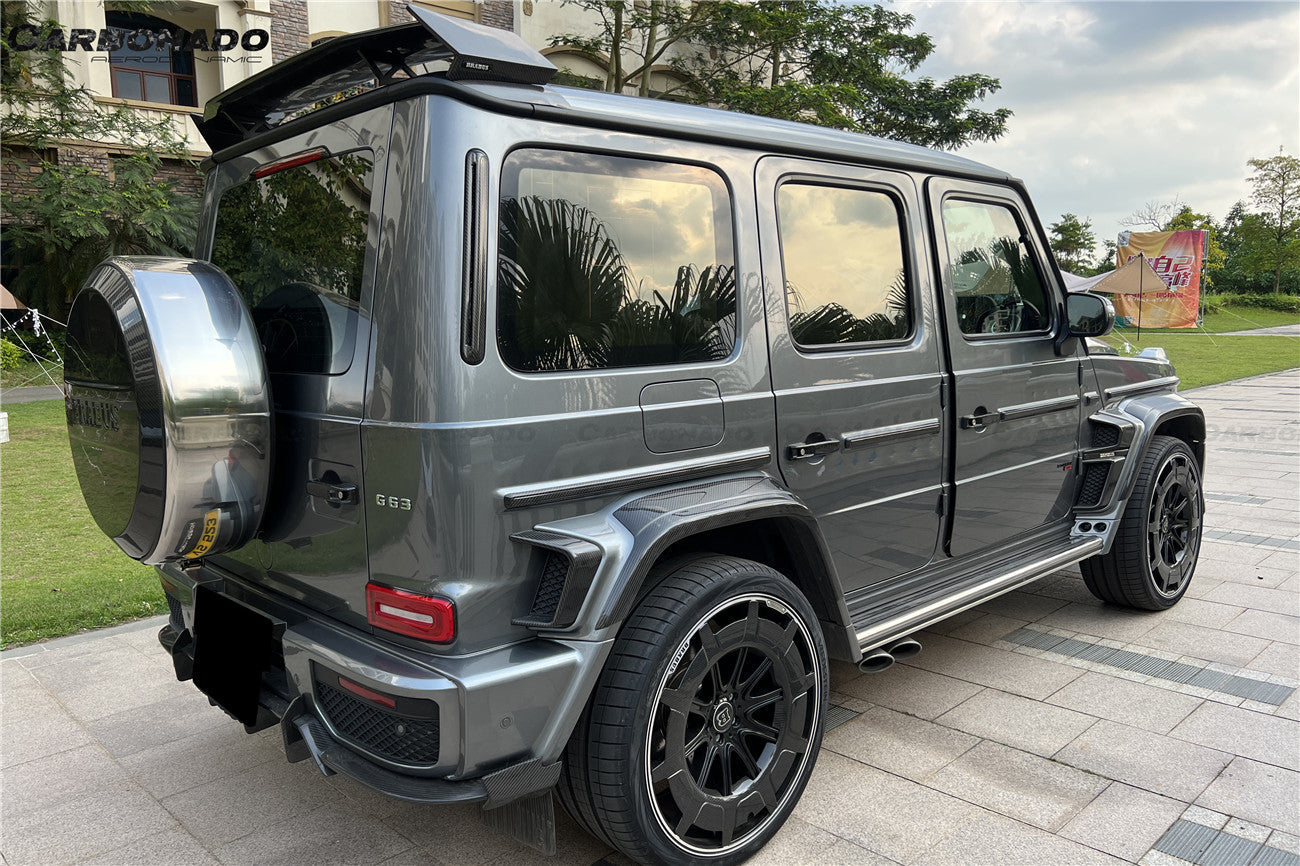 Carbonado 2018-2024 Mercedes Benz G500 G63 AMG W464 G-Wagon BR-G900 Style Dry Carbon Fiber Rear Roof Spoiler