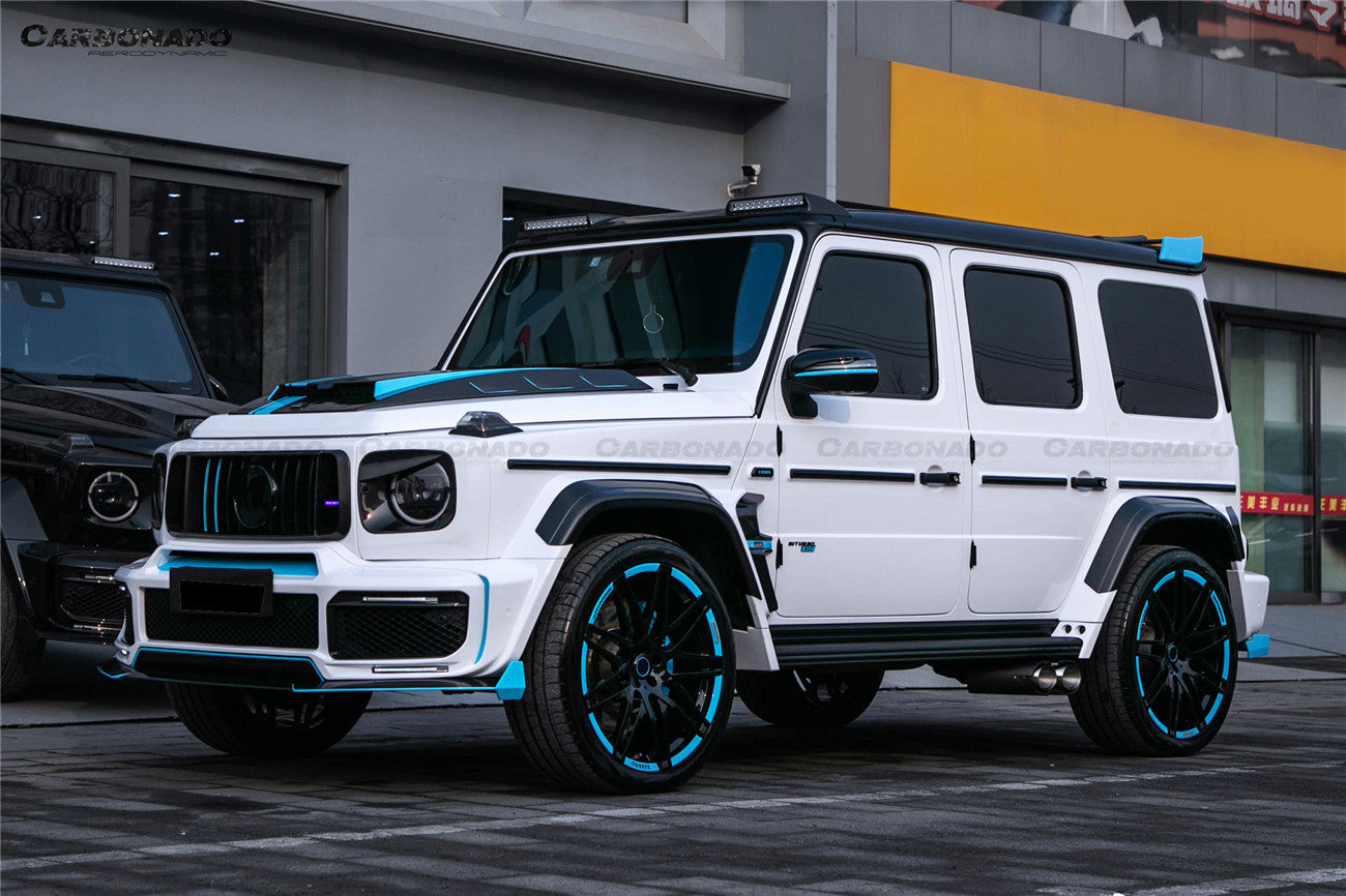 Carbonado 2018-2024 Mercedes Benz G63 AMG W464 G-Wagon BR-G900 Style Dry Carbon Front Lip