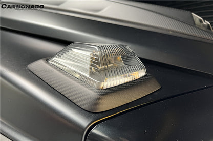 Carbonado 2018-2024 Mercedes Benz G63 AMG G550 W464 G-Wagon BR-G900 Style Dry Carbon Turn Lights Cover