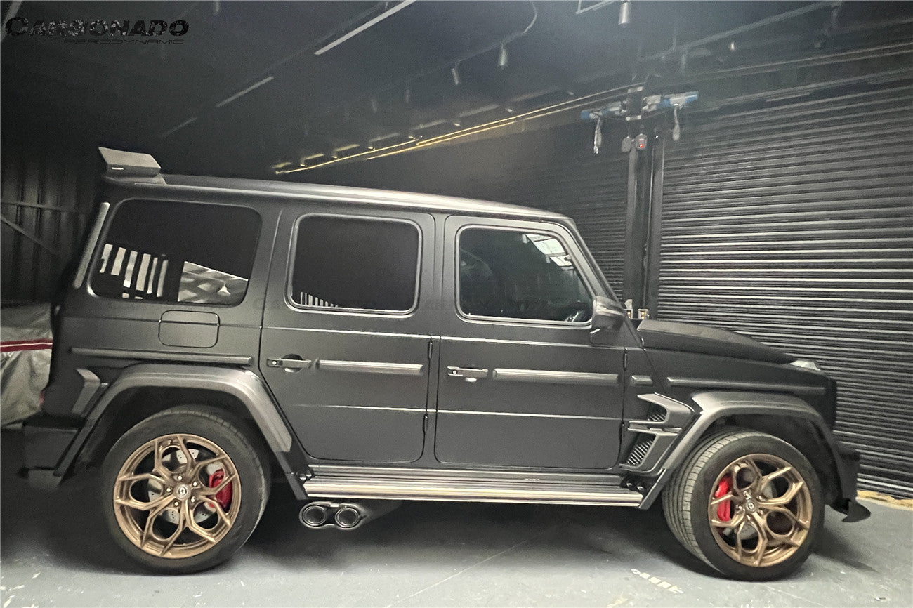 Carbonado 2018-2024 Mercedes Benz G500 G63 AMG W464 G-Wagon BR-G900 Style Dry Carbon Fiber Rear Roof Spoiler