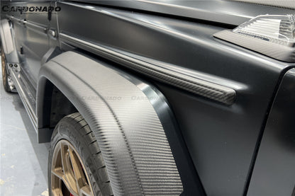 Carbonado 2018-2024 Mercedes Benz G500 G63 AMG W464 G-Wagon BR-G900 Style Dry Carbon Body Line Trims