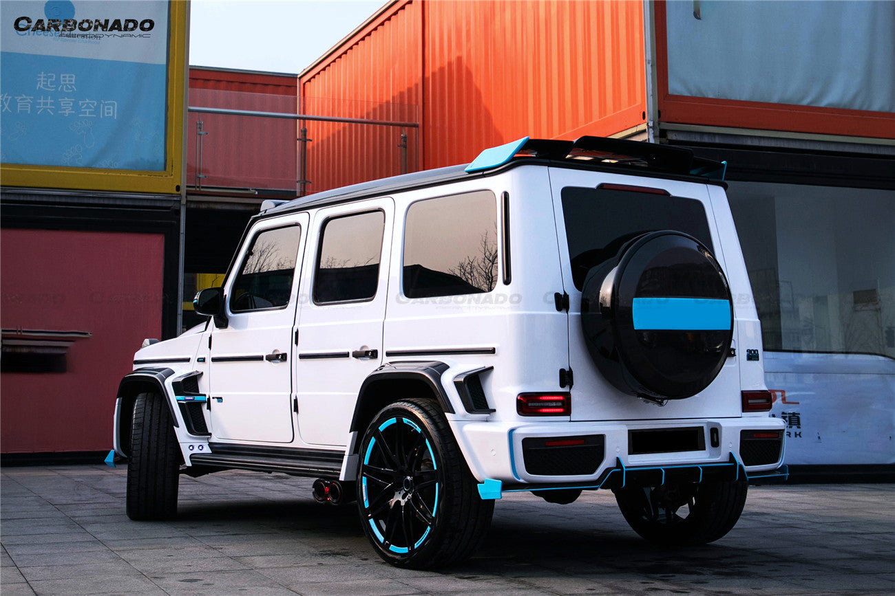 Carbonado 2018-2024 Mercedes Benz G500 G63 AMG W464 G-Wagon BR-G900 Style Dry Carbon Fiber Rear Roof Spoiler