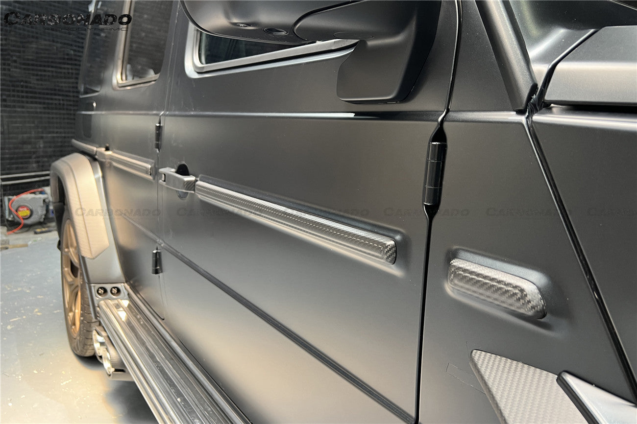 Carbonado 2018-2024 Mercedes Benz G500 G63 AMG W464 G-Wagon BR-G900 Style Dry Carbon Body Line Trims