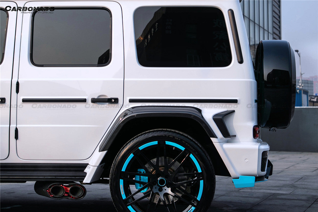 Kit de carrocería completa de carbono seco estilo Mercedes Benz G63 AMG G550 W464 G-Wagon BR-G900 Carbonado 2018-2024