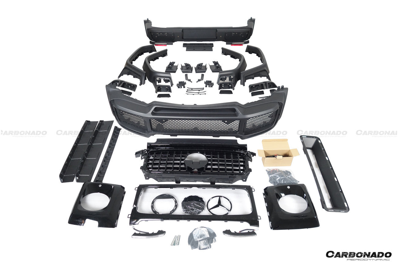 Kit de carrocería completa de carbono seco estilo Mercedes Benz G63 AMG G550 W464 G-Wagon BR-G900 Carbonado 2018-2024