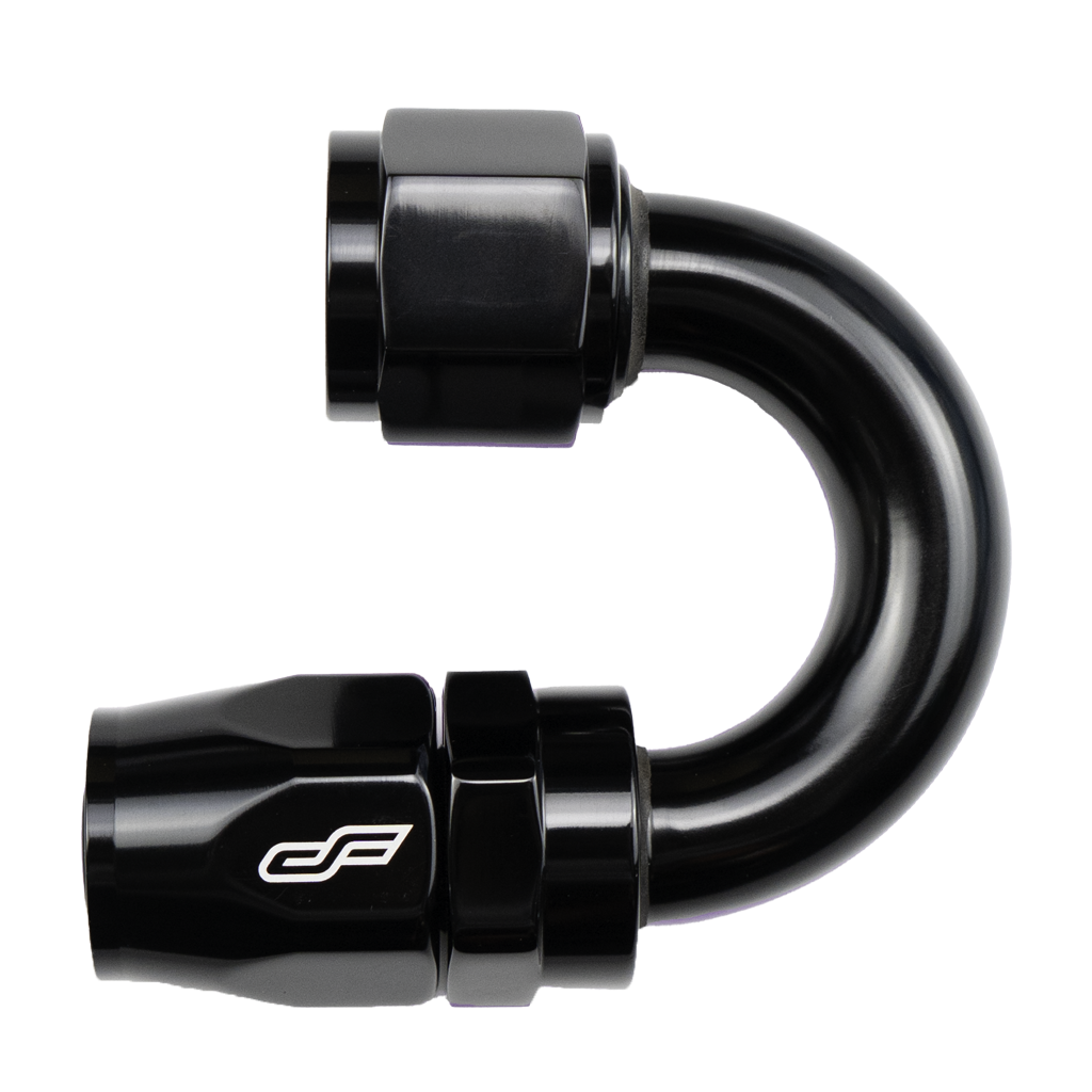 -10 AN 180 Degree Female Aluminum Hose End Fitting