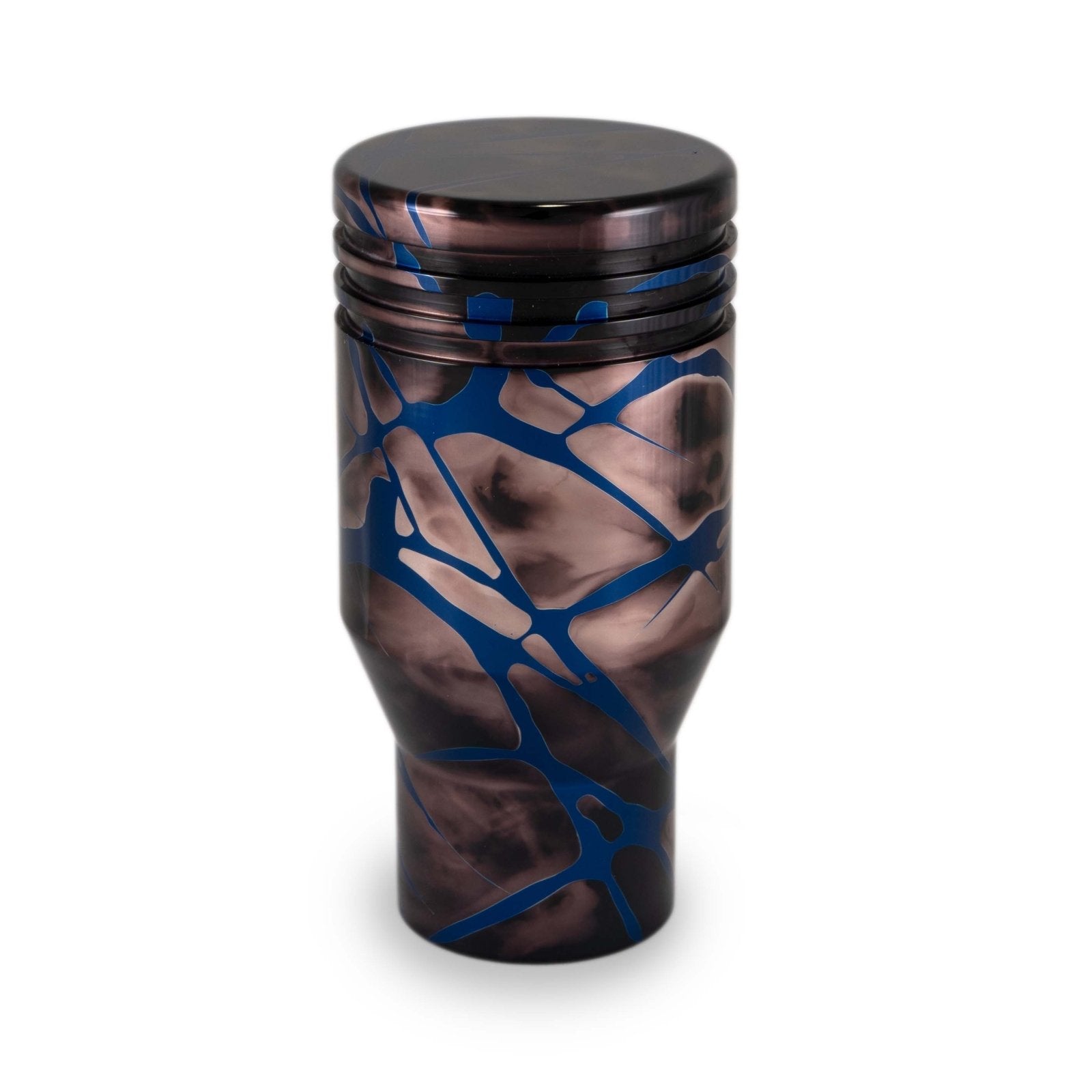 Billetworkz Shift Knob – Black Smoke w/ Blue Splash - Toyota GR Corolla / Corolla Hatch - 5