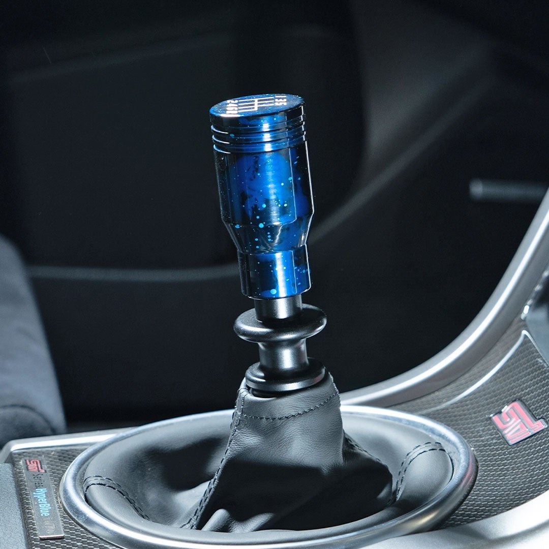 Billetworkz Cosmic Space Shift Knob - 6 Speed Velocity Engraving - Subaru STI - 14