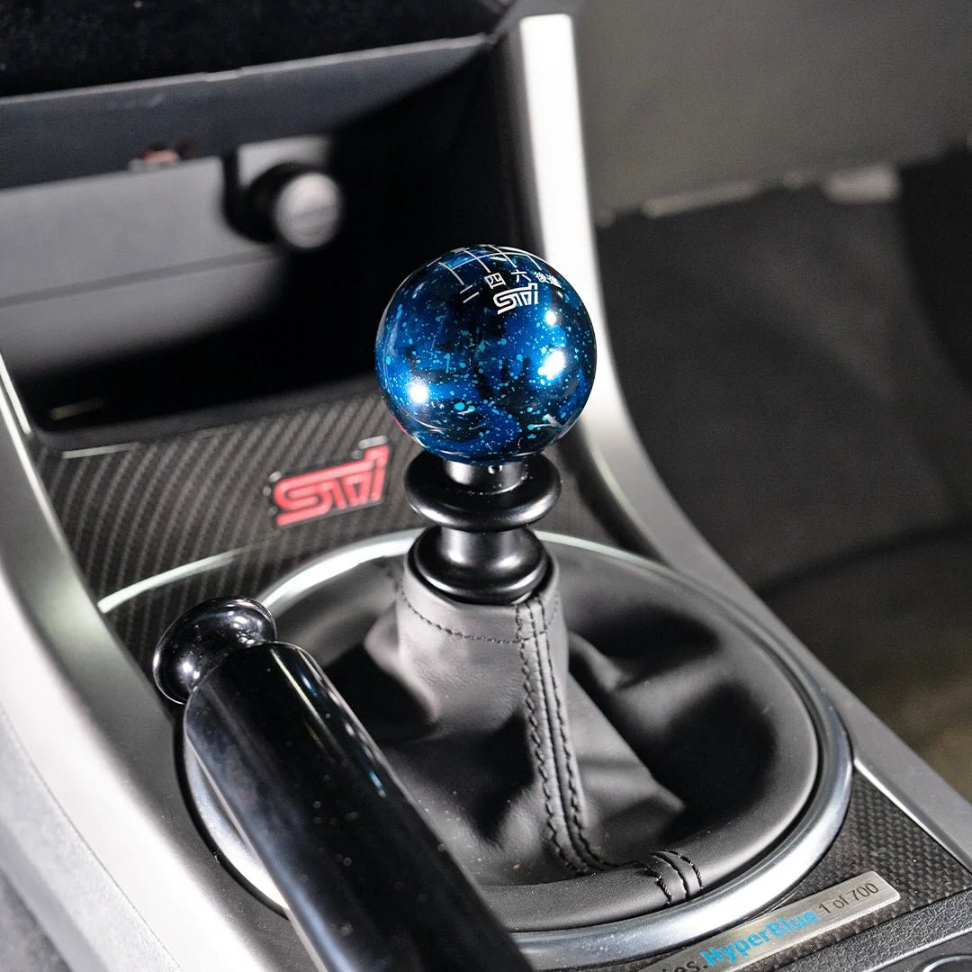 Billetworkz Cosmic Space Shift Knob - 6 Speed STI Japanese Engraving - Subaru STI - 2