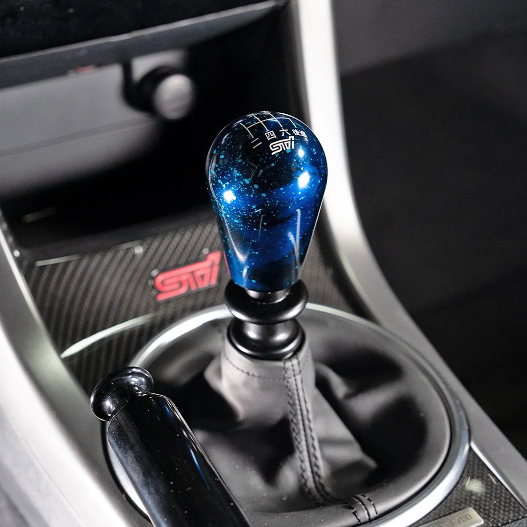 Billetworkz Cosmic Space Shift Knob - 6 Speed STI Japanese Engraving - Subaru STI - 4