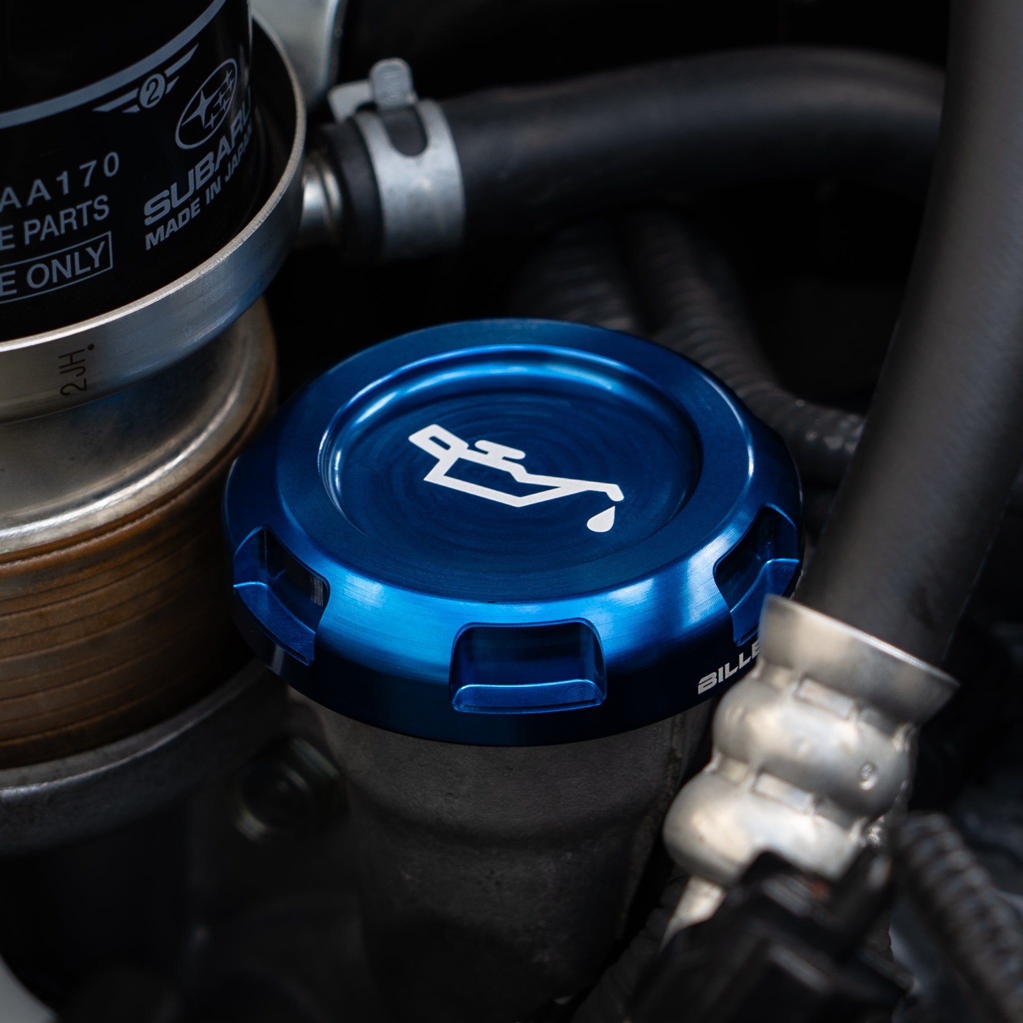 Tapas del compartimento del motor Billetworkz (Subaru Forester XT 2009-2013)