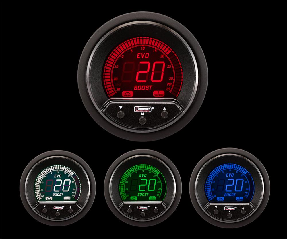 Medidor de impulso eléctrico Prosport Premium Evo de 2-1/16"