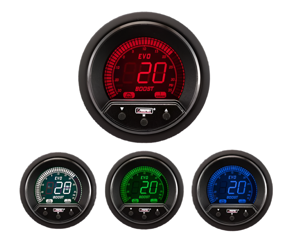 Medidor de impulso eléctrico Prosport Premium Evo de 2-1/16"