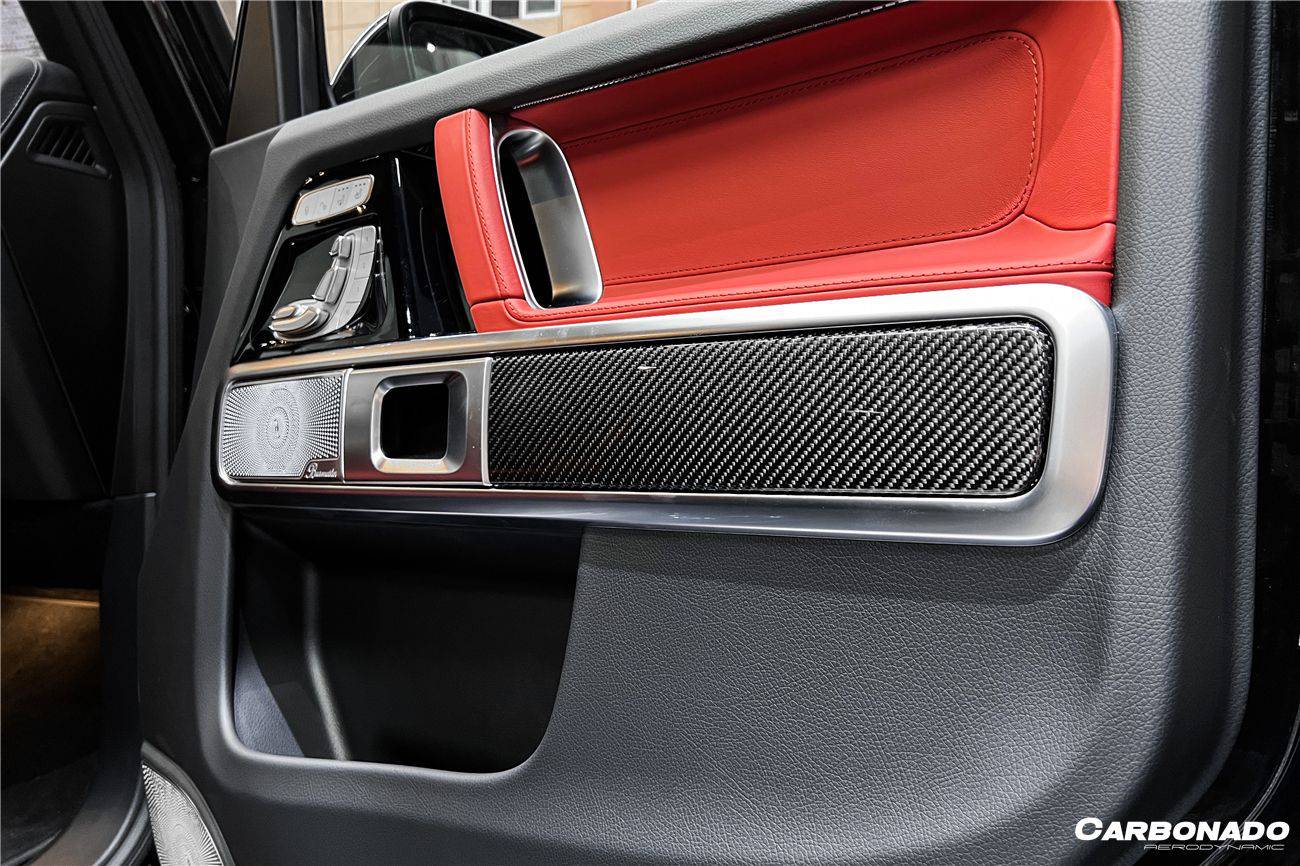 Carbonado 2019-2022 Mercedes Benz W464 G550 & G63AMG G-Class Dry Carbon Fiber Door Patch Replacement
