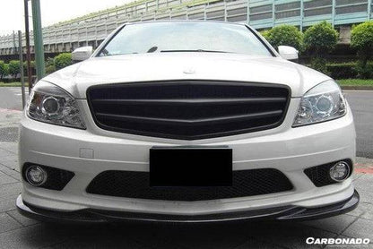 Carbonado 2008-2011 Mercedes Benz W204 C Class L1 Style Carbon Fiber Front Lip (Excluded C63)