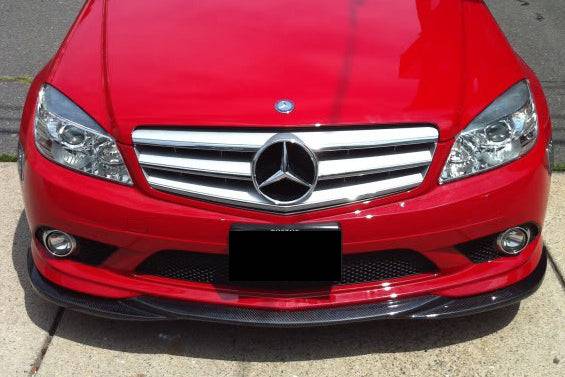 Carbonado 2008-2011 Mercedes Benz W204 C Class L1 Style Carbon Fiber Front Lip (Excluded C63)