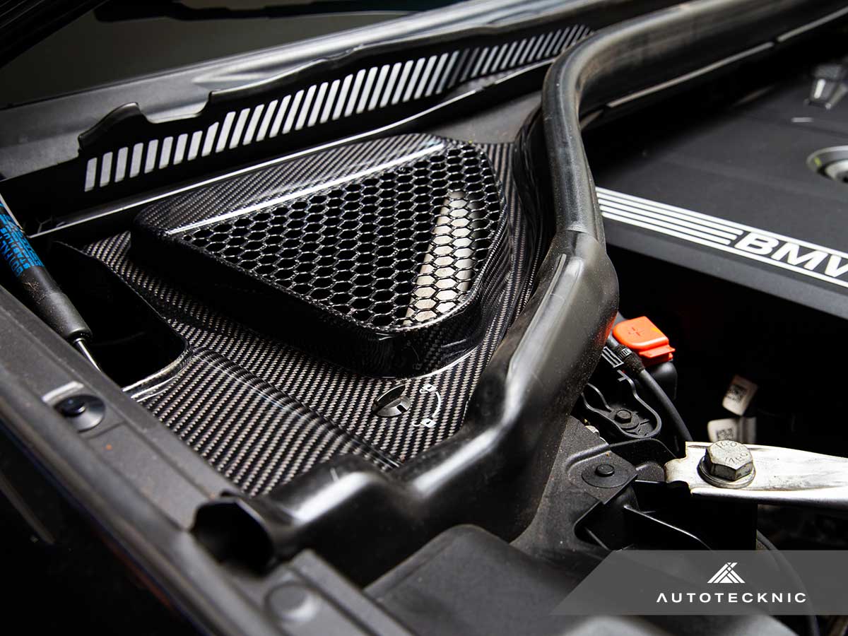 AutoTecknic Dry Carbon Engine Cowl Panel Trim Set - F97 X3M | F98 X4M