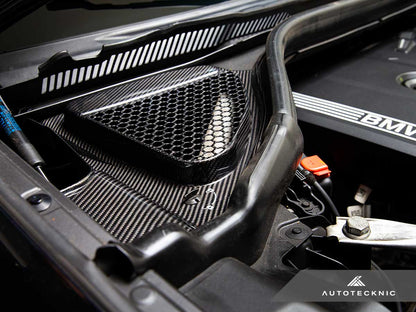 AutoTecknic Dry Carbon Engine Cowl Panel Trim Set - F97 X3M | F98 X4M