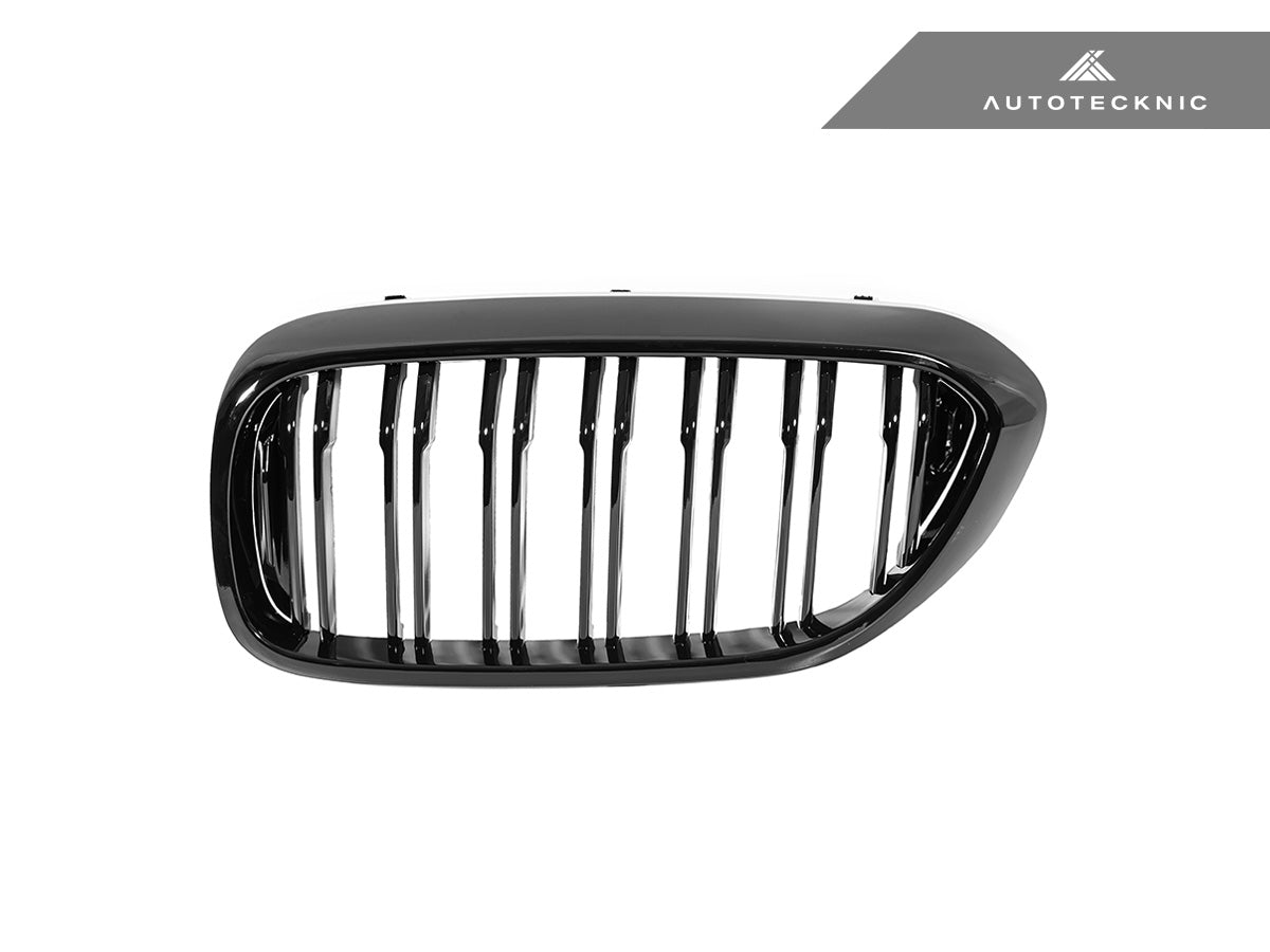 AutoTecknic Dual-Slats Gloss Black Front Grille Set - G30 5-Series Pre-LCI