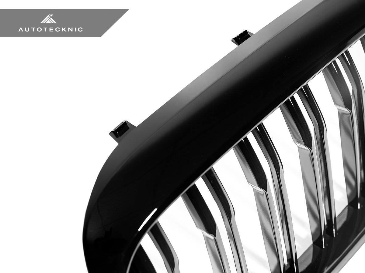 AutoTecknic Dual-Slats Gloss Black Front Grille Set - G30 5-Series Pre-LCI