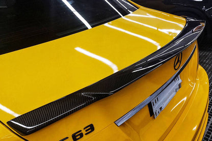 Carbonado 2008-2013 Mercedes Benz W204 Sedan C Class C63 AMG C74 Style Carbon Fiber Spoiler