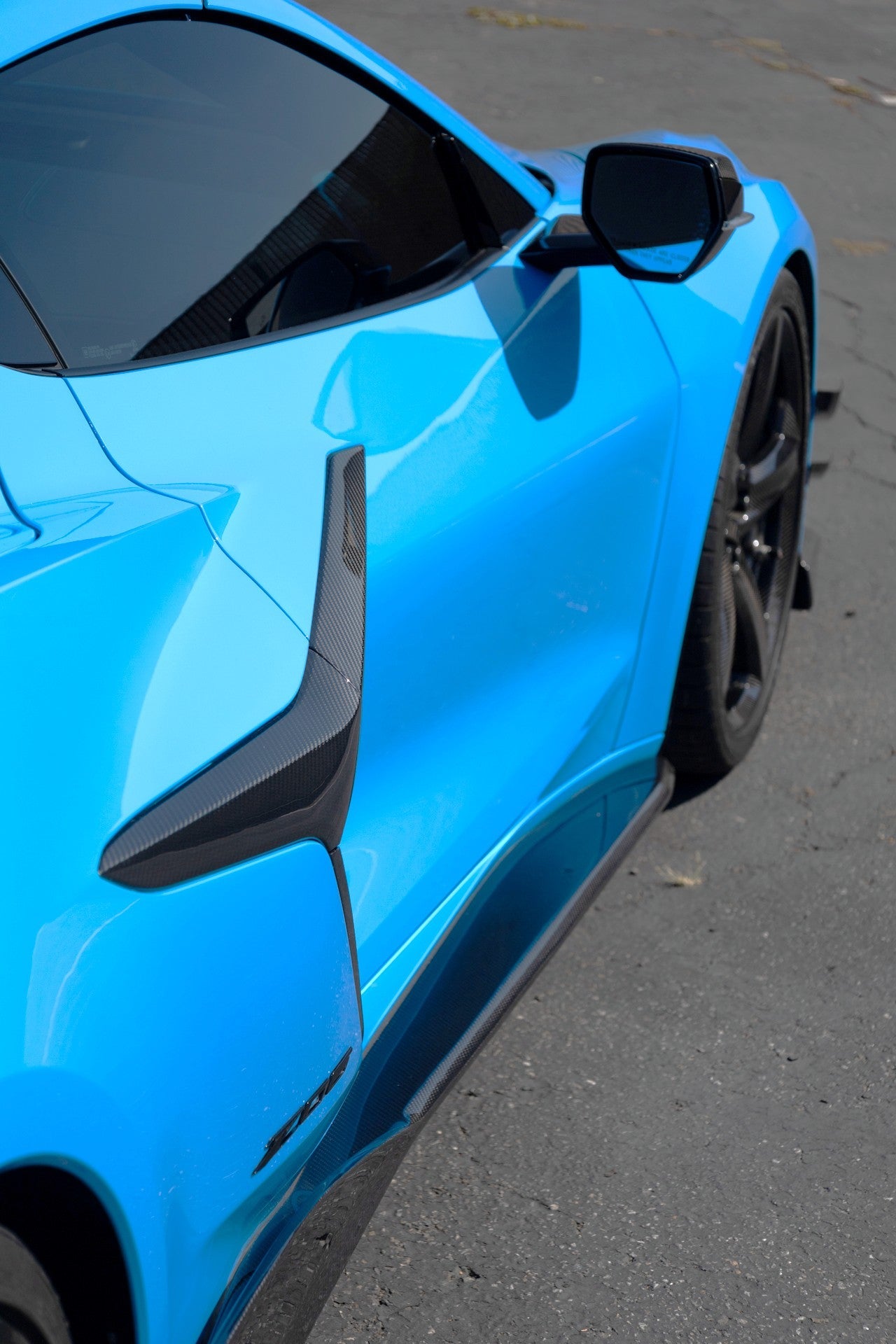 APR Chevrolet Corvette C8 Z06/ E Ray/ ZR1/ Grand Sport Carbon Fiber Side Rocker Extensions/ Side Skirts