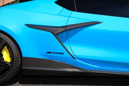 APR Chevrolet Corvette C8 Z06/ E Ray/ ZR1/ Grand Sport Carbon Fiber Side Rocker Extensions/ Side Skirts