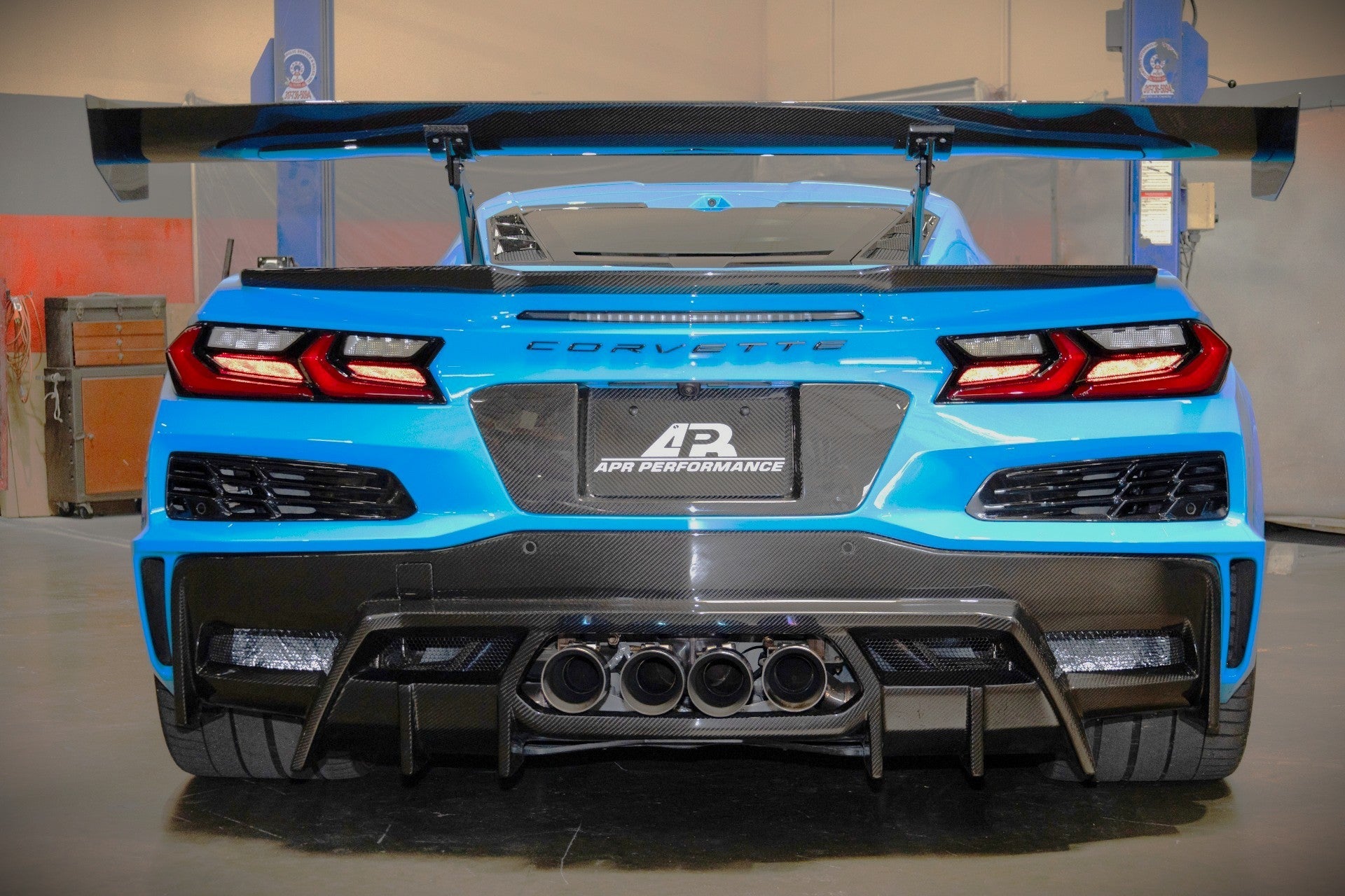 APR Chevrolet Corvette C8 Z06, ERAY, ZR1, Grand Sport Carbon Fiber Rear Diffuser